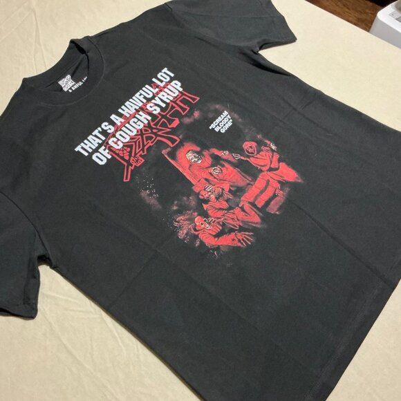 Black "That's a awful lot of cough syrup" gore tee - Picture 3 of 6